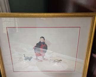 Framed Tasha Tudor Print