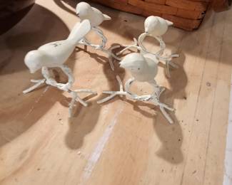 Bird Napkin Rings Set of 4