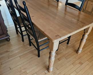 Wooden Dining Table and Chairs