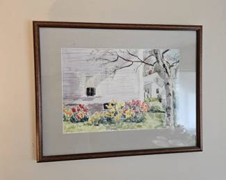 Framed Watercolor Artwork