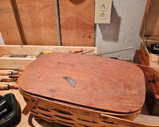 Wooden Picnic Basket