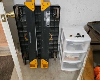 Cart with 3 draws, Toughbuilt 700 Sawhorse and Job site Table