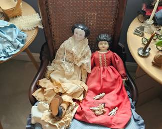 Vintage Porcelain Head Dolls