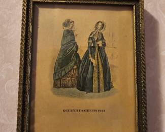 Antique Godey's Lady's Book Fashion Plate