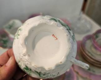 Vintage Pink Floral Tea Cup