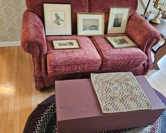 Red Love Seat, Pictures, Framed Art Work