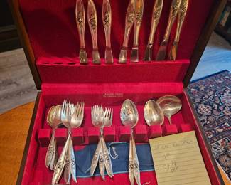 Silver Flatware Set in Box