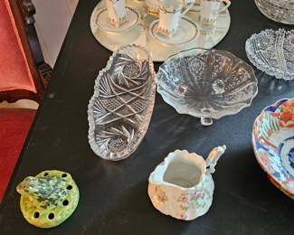 Glass Bowls, Creamer
