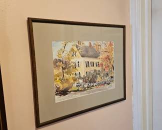 Framed Watercolor Painting