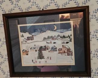 Kathy Kelleher Winter Scene Art Print