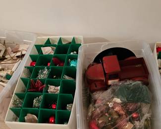 Assorted Christmas Decorations and Ornaments