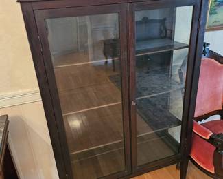 Wooden Glass Front Display Cabinet