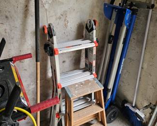 Step Ladder, Fold-able Ladder, Push Broom