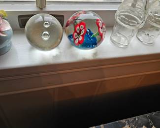 Glass Paperweight ( Murano Style)