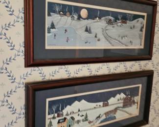 Kathy Kelleher "Winter Moon" Framed Art
