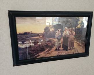 Framed Art Work, The Haymaker, Fredrick Morgan