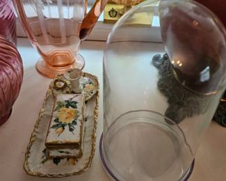 Candlestick Holder, Glass Dome/Bell Jar, Glass Pitcher