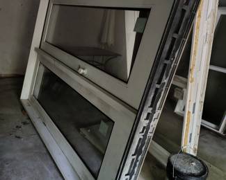 Very nice large double glass doors.