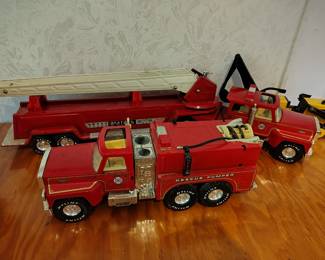 Nylant vintage fire trucks.