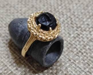 14kt gold sun ring