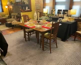 Oak dining table