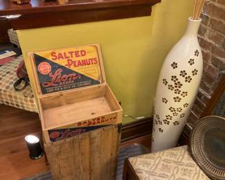Vintage wooden boxes, unique flower vases
