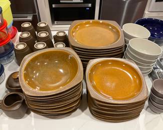 Beautiful pottery, serving set