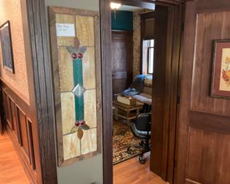 Art glass framed very nice