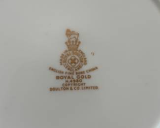 Royal Doulton Royal Gold China label