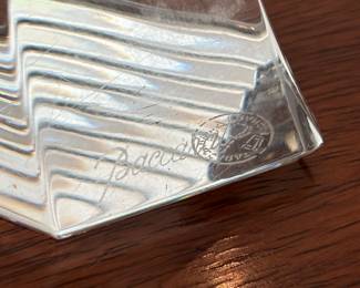 Baccarat crystal signature
