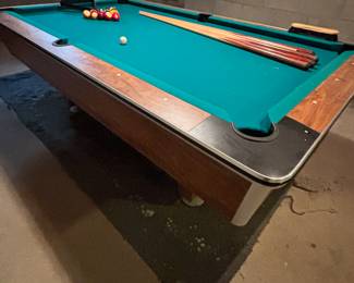 Vintage pool table $200.00 must be moved by pool table movers