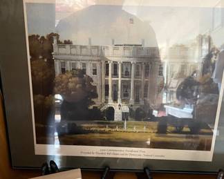 1996 Commemorative Presidential Print Presented by President Bill Clinton and the Democratic National Committee