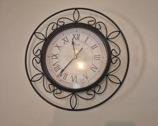 Decorative metal wall clock