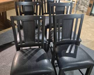 Set of 6 pub style padded chairs, barstools, or dining table
