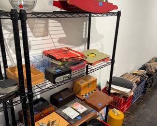 Even more tools, boxes, and crates of records!