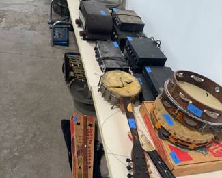 Tons of musical equipment and instruments!