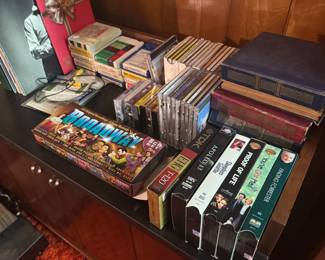 Vinyl records, cds, cassette, eight tracks