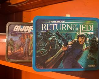 Metal lunch boxes, GI Joe and Star wars