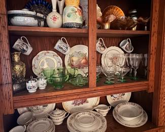 Uranium glass and china