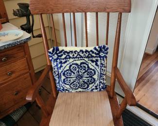 Wooden Spindle Back Rocking Chair