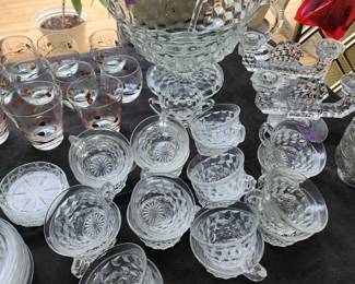 Fostoria Punchbowl and more than 12 cups