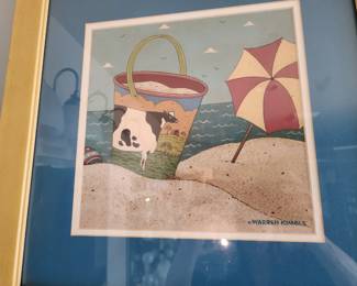 " Bessie by the Sea" Print by Warren Kimble
