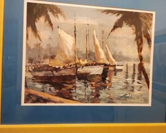 Enrique Bolo Print "Tropical Sail"