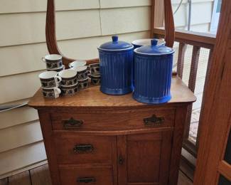 Antique Oak Washstand