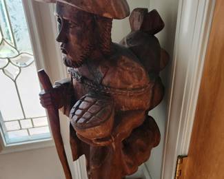 Vintage Carved Wooden Statue