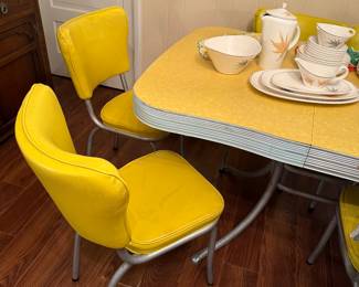 1950's Retro Yellow Dinette Set