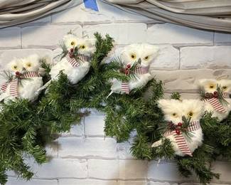 207 - Snowy Owl Ornaments- LOT OF 5