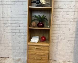 155 - Storage Solution! Tall Three Drawer Tower Shelf