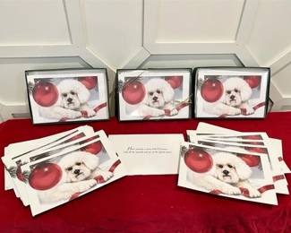 302 - Bichon Frise Holiday Cards- Lot of 80 Cards