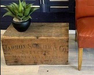 253 - Tarbox, Schliek & Co Shoe Manufacturers Wood Crate